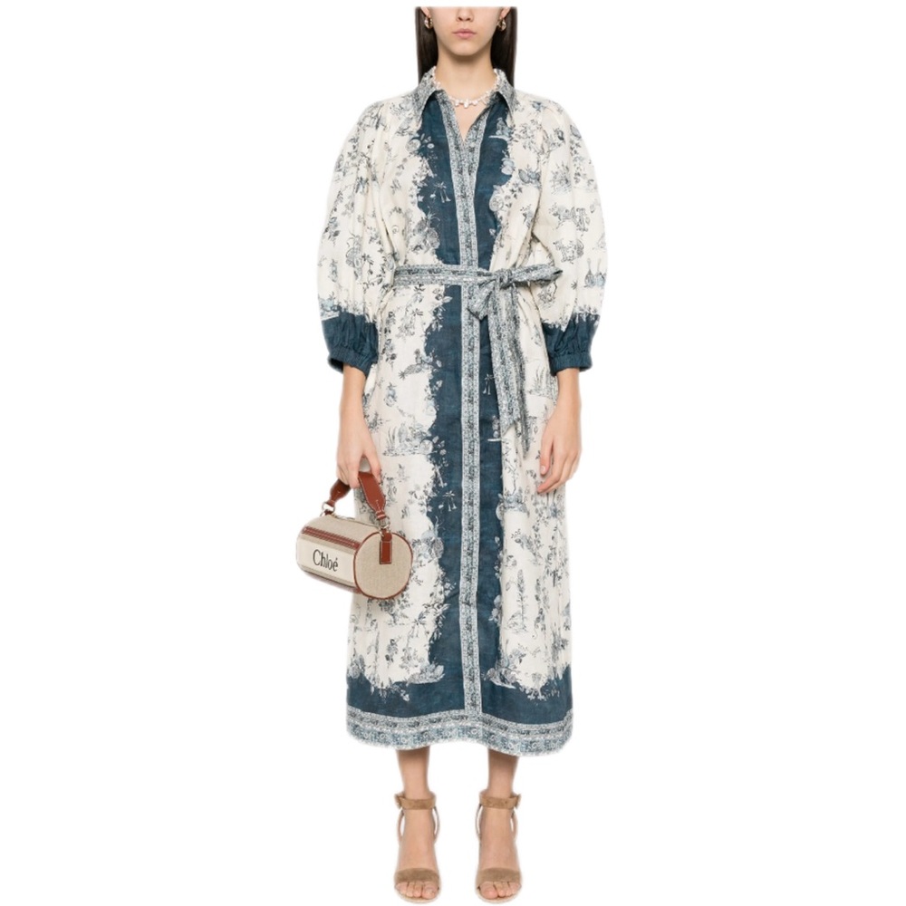 Alemais
Casa Belted Midi Dress Au 6